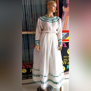 Ethiopian, eritrean traditional woman’s dress